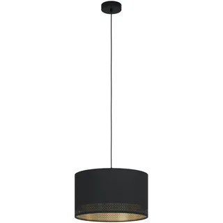 EGLO Pendelleuchte 1-flammig Esteperra Schwarz-Gold