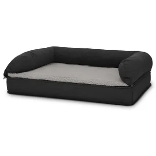 petzzz Hundebett mit Rückenlehne M 80 x 55 x 23 cm
