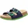 Fussbettpantoffel Blau/Grün 34