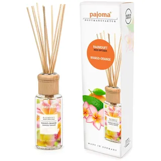 pajoma® Raumduft 100 ml inkl. Duftstäbchen, Mango-Orange Flüssigkeit 0,1 l