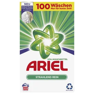Ariel Pulver Regulär, 100WL, Frisch, Weiß, Grün, 6.5 kg (1er Pack)