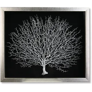 Casablanca Bild - Lebensbaum - Silberfarbener Rahmen + Baum 60 x 50 cm