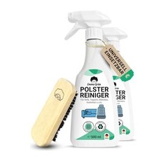 Emma Grün® Premium Polsterreiniger 2er Set inkl. Polsterbürste