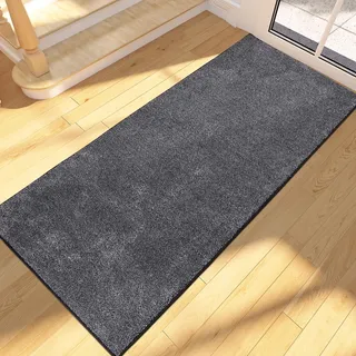 FCSDETAIL Schmutzfangmatte Innen Lang 60 x 150 cm, rutschfeste waschbare Fußmatte, Sauberlaufmatte, Fussmatte Läufer Teppich für Hund, Eingang, Flur, Küchen