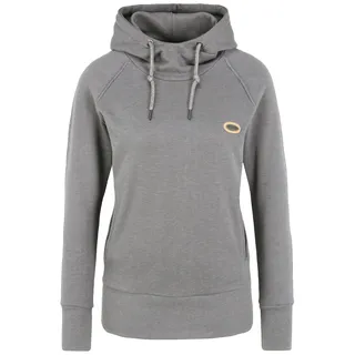Kapuzenpullover OXMO "Hoodie OXPuja", Damen, Gr. XS, grau (gray melange), Obermaterial: 70% Baumwolle CO. 30% Polyester PES., Sweatshirts Kapuzenpullover