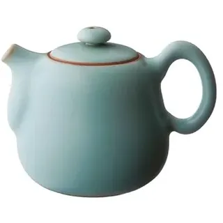 Tea Soul LIN'S Ceramics Studio Contentment Porzellan RU TEEKANNE, türkis, 8.5 x 9 x 8.5 cm