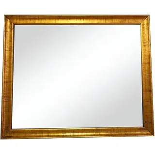 Wandspiegel Klassisch Barock Gold Kupfer nach Maß, dekorativ rechteckig - elegantes Design Spiegel für Zuhause und Büro, S22 Gold Kupfer 60 x 150 cm