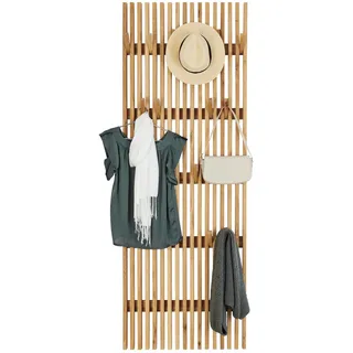 Linea Natura Garderobenpaneel , Eichefarben , Holz , Eiche , massiv , 66x185x5.5 cm , Aufhängemöglichkeit , Garderobe, Garderoben-Sets & Garderoben-Serien, Garderoben-Serien