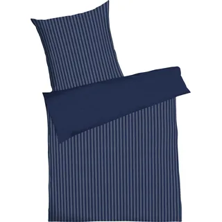 KAEPPEL Eternity Combo Mako-Satin marine 155 x 220 cm + 80 x 80 cm