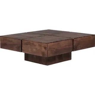 Couchtisch Amberley Akazie 80x80 cm - Braun