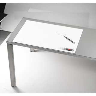 dots Schreibtischunterlage Schreibunterlage weiß Papier 59,0 x 40,0 cm, 30 Blatt