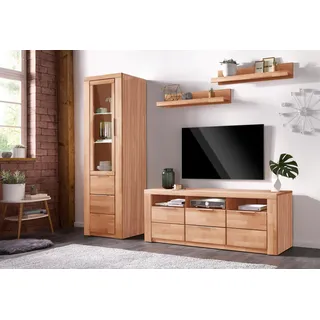 Home Affaire Wohnwand »Zara«, (Set, 4 St.), teilmassives Holz,