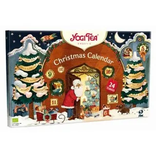 Tee-Adventskalender "Yogi Tea", gefüllt mit 24 unterschiedlichen Teesorten - Braun
