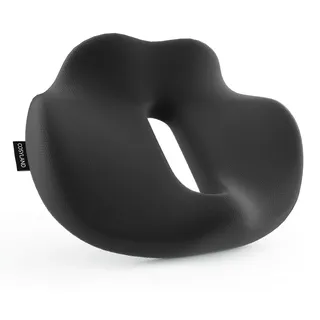 COSYLAND Sitzkissen Ergonomisch in Wellenform - Memory Foam Stuhlkissen für Home Office & Auto - Entlastung für Steißbein & Rücken - Schwarz (bis 90kg)