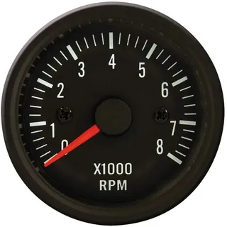 Auto-Style Schwarz Performance Instrument Drehzahlmesser >8000rpm 2/3/4/5/6/8 Zyl. 52mm