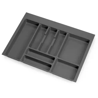 Emuca Optima Vertex/concept 700 Mm Besteckkasten - Anthracite Gray Plastic - One Size