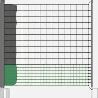 sweeek - Hühnerzaun-Set - Schwarz
