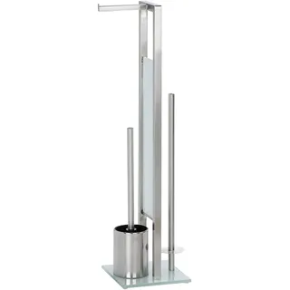 Wenko WC-Garnitur Rivalta Silber Matt (21564100)
