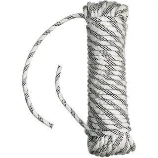 Tread star Seil 12mm-30M schunr Rope, Polypropylenseil, Outdoor TauwerkFlechtleine, Textilseil, Leine Nylonschnur Schnur Polyseil geflochten Rope (Weiß, 12mm-30M)