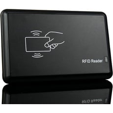 RFID Lesegerät, kontaktloser Kartenleser und Kartenlesegerät, Card Reader mit USB, beste Schlüsselkarte für Chipkarten, Zugangskontrolle, Tag, Reader, Chip, ID, Kompakt, HD-RD20X HDWR