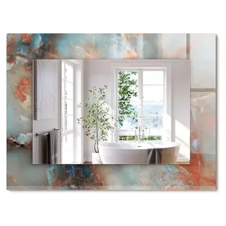 Abstrakte farbige Textur – Rechteckiger Spiegel mit Druck 80x60 cm – Modern - Dekorativ für die Wand