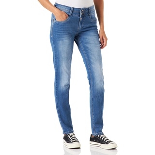 Timezone Damen Slim EnyaTZ Womenshape, Smurf Blue wash, 31/32