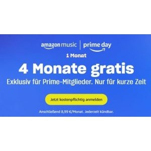 Amazon Music Unlimited 4 Monate GRATIS testen (für Neukunden)