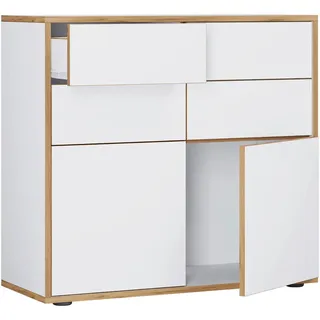 VCM Kommode Salia 100 x 74 x 33 cm Weiß