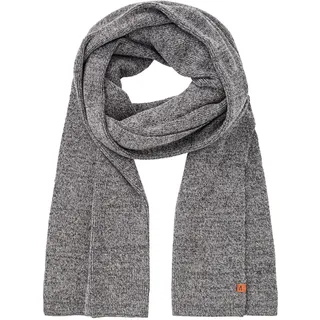 camel active Herren Strickschal aus reiner Baumwolle Grau, menswear-OS