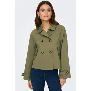 ONLY Kurzjacke "ONLAPRIL SHORT TRENCHCOAT OTW NOOS", aloe