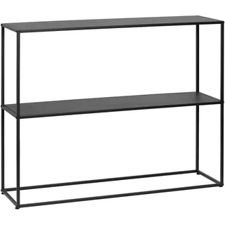 PBJ Konsolentisch , Schwarz , Metall , eckig , 100x79x29 cm , Wohnzimmer, Regale, Bücherregale