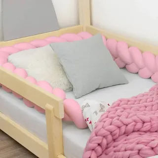 Hand-stew Children's Protective Pad in Shape of Braid - Pink - 2,5 meters - Rosa