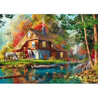 Schmidt Spiele Schmidt 58881 - Wassermühle im Herbst, Puzzle, 1000 Teile