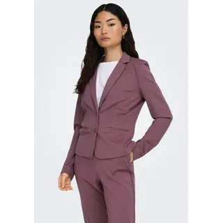 Only Jerseyblazer »ONLPOPTRASH – 2-Knopf Blazer mit taillierter Silhouette« regular fit, Milano Rib, Materialmix, Reverskragen, unifarben,