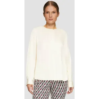 s.Oliver Langarmbluse Bluse Langarmbluse aus Satin beige L (40)