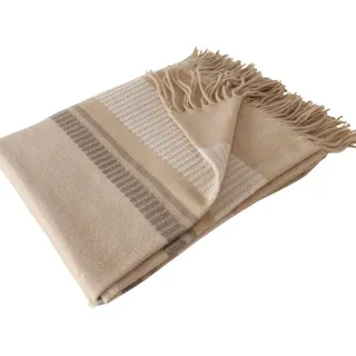 Boltze Home Kuscheldecke Hazel 160/130 cm , Beige , Textil , 130x160 cm , Heimtextilien, Wohntextilien, Decken, Kuscheldecken