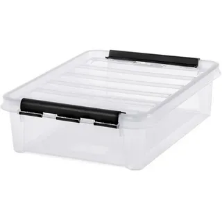 SmartStore Classic Aufbewahrungsbox 40 x 30 x 11 cm 30-tlg. transparent/schwarz