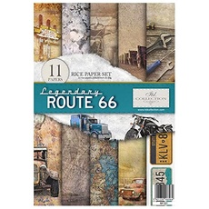 ITD Collection RP001 Reispapier, Legendary Route 66, 29,7 x 21 cm