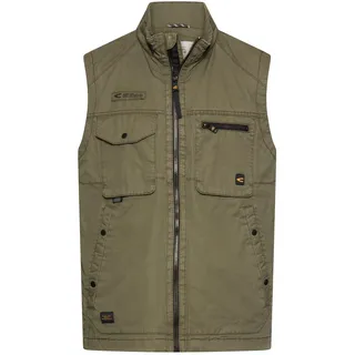 camel active Herren Outdoor Weste mit Innentaschen Olivgrün, menswear-3XL