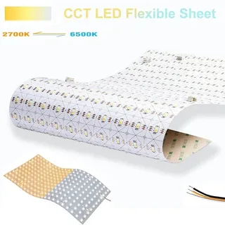 Flexibles und zuschneidbares CCT-LED-Blatt – 440 LEDs 24 V, dimmbare Beleuchtung