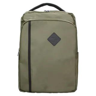 Momo Design Rucksack blau Polyurethan mit Reißverschluss Silvano Pro Herren Blu UNICA 43x30x14 cm CITY-BLUE - Grün