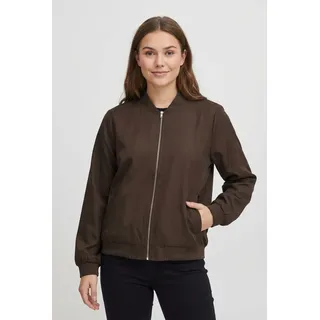 VILA Papaya Bomber Bomberjacke - coffee bean, - 34,