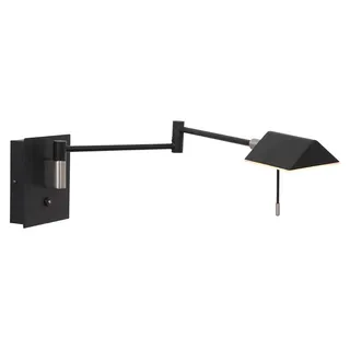 Steinhauer - wandleuchte - Retina - schwarz - metall - bettlampe - LED - 3402ZW - Schwarz