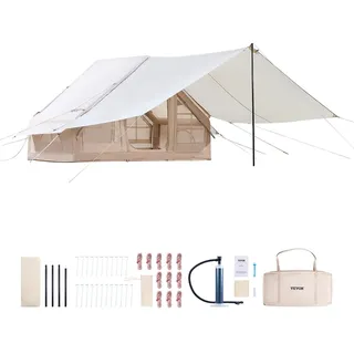 Vevor Aufblasbares Zelt 3x2x2 m Beige