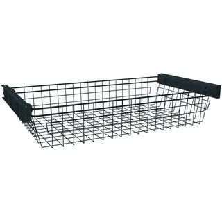 hom'in Wäschekorb Unit, Anthrazit, Metall, 76 L, rechteckig, 87.9x21x46.5 cm, Schlafzimmer, Kleiderschränke, Schrankzubehör