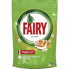 Fairy Todo En 1 Naranja Lavavajillas 60 Cápsulas