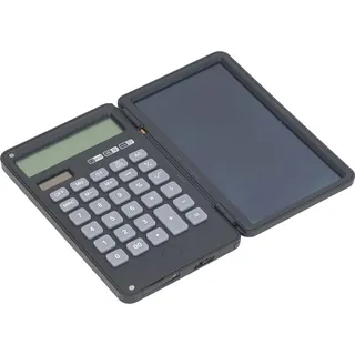 Taschenrechner Handschriftenplatine falten tragbare 12 Ziffern wissenschaftliche elektronische Zeichnung Schülern Geschenk schwarz