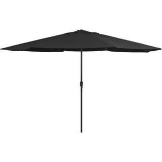 vidaXL Sonnenschirm Ø 390 cm Schwarz