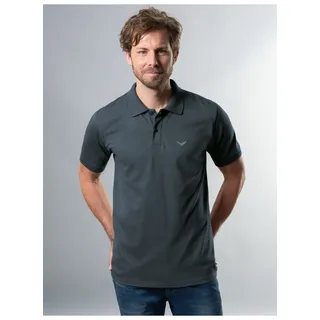 TRIGEMA Poloshirt »TRIGEMA Poloshirt DELUXE Piqué« Trigema anthrazit