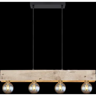 GLOBO ADALIE 6-flg. 80 cm Holz Metall Textil